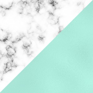 ABSTRACT MODERN TURQUOISE GLASS MARBLE